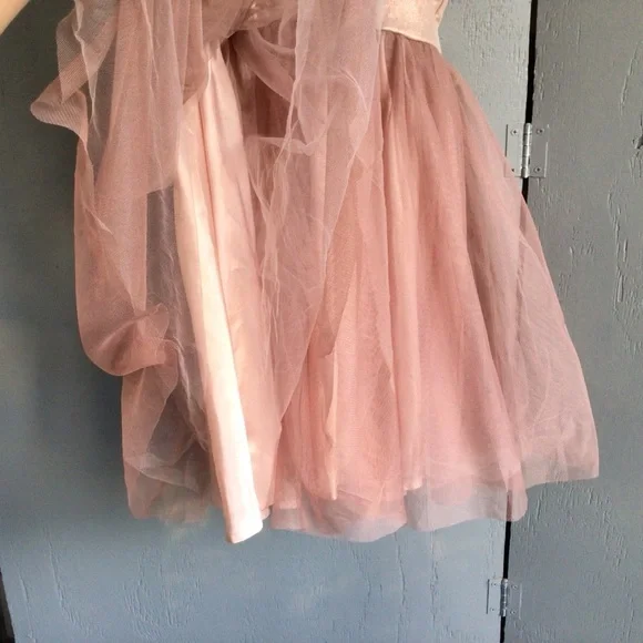 Zenzi Girls' Sleeveless Party Dress - Dusty Pink - Picture 3 of 6